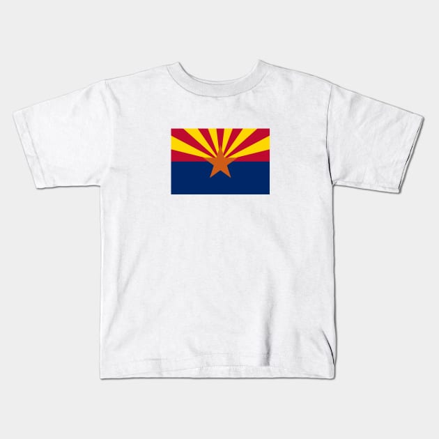 Arizona State Flag Kids T-Shirt by Lucha Liberation